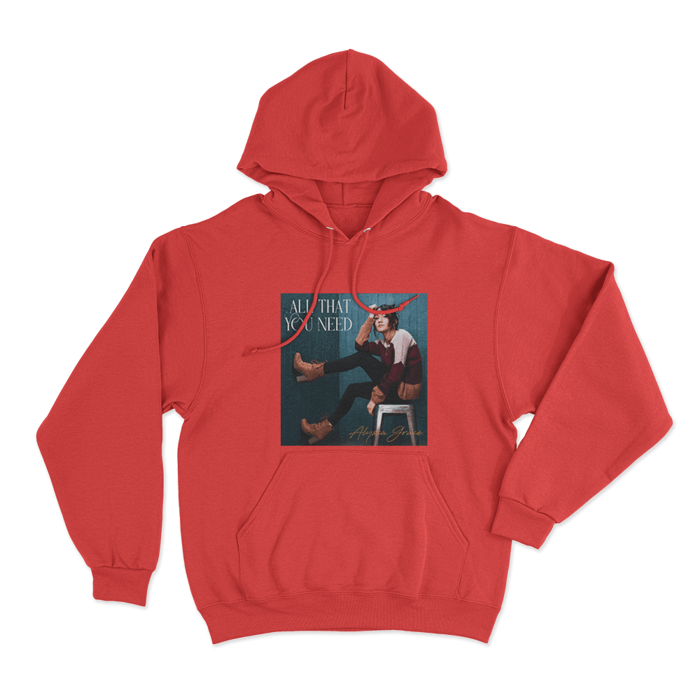 All That You Need Unisex Hoodie Red All That You Need Unisex Hoodie Red