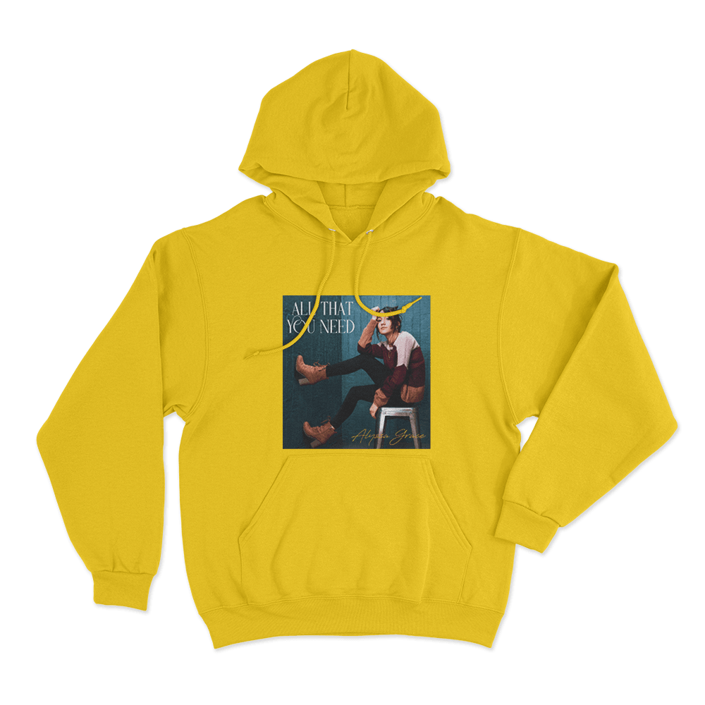 All That You Need Unisex Hoodie Yellow All That You Need Unisex Hoodie Yellow