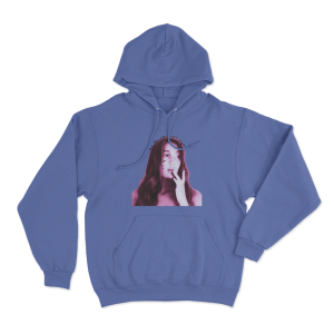 Alyssa Grace Portrait Unisex Hoodie Blue