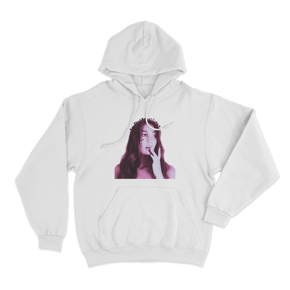 Alyssa Grace Portrait Unisex Hoodie White Alyssa Grace Portrait Unisex Hoodie White