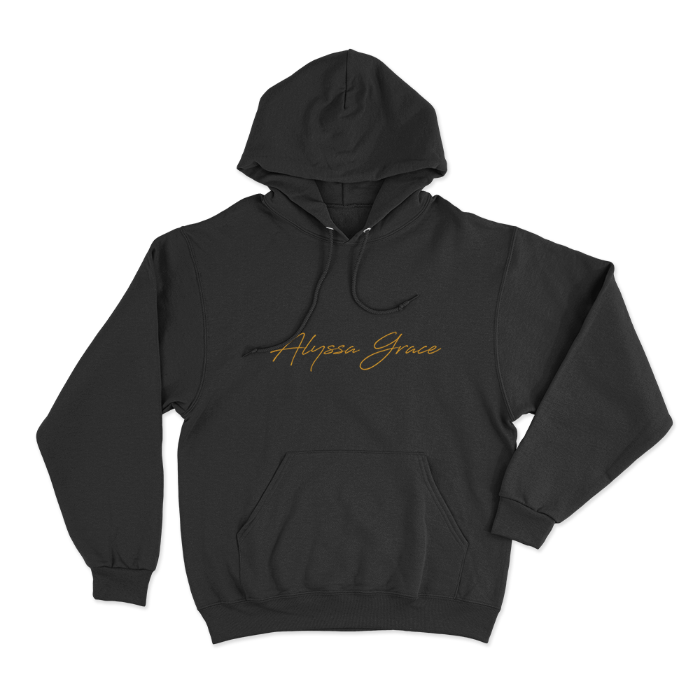 Alyssa Grace Signature Unisex Hoodie Black Alyssa Grace Signature Unisex Hoodie Black