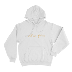 Alyssa Grace Signature Unisex Hoodie White