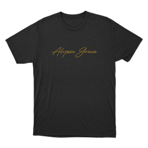Alyssa Grace Signature Unisex T Shirt Black 2