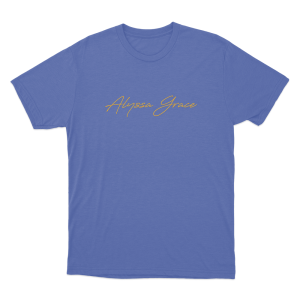 Alyssa Grace Signature Unisex T Shirt Blue 2