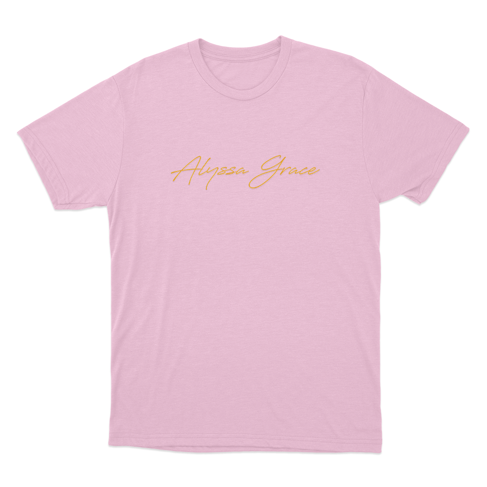 Alyssa Grace Signature Unisex T Shirt Pink Alyssa Grace Signature Unisex T Shirt Pink 2