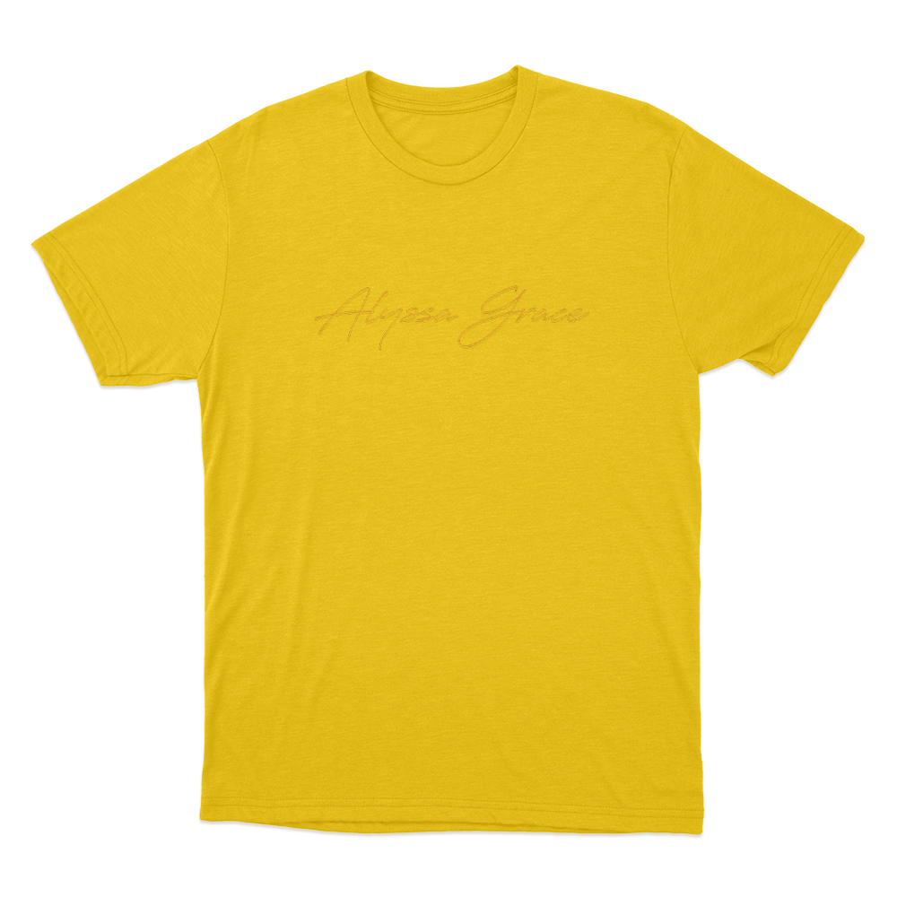Alyssa Grace Signature Unisex T Shirt Yellow Alyssa Grace Signature Unisex T Shirt Yellow 2