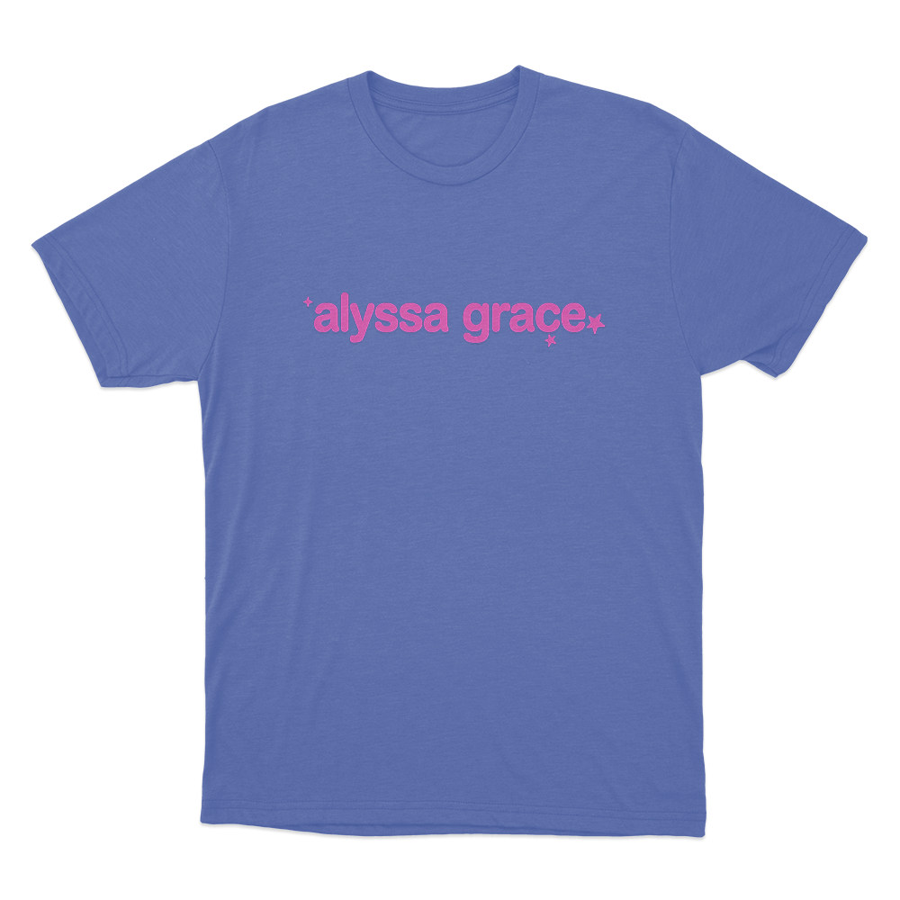 Alyssa Grace Stars Unisex T Shirt Blue Alyssa Grace Stars Unisex T Shirt Blue