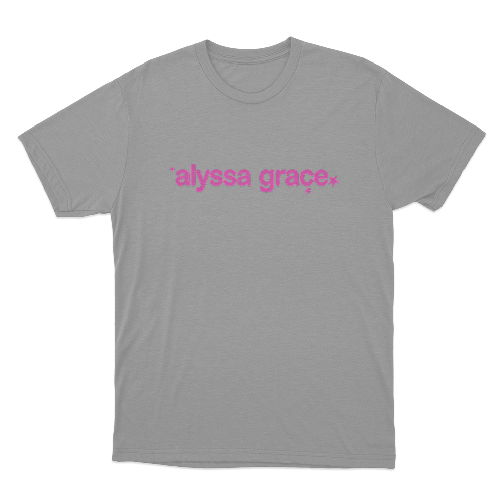 Alyssa Grace Stars Unisex T Shirt Grey Alyssa Grace Stars Unisex T Shirt Grey