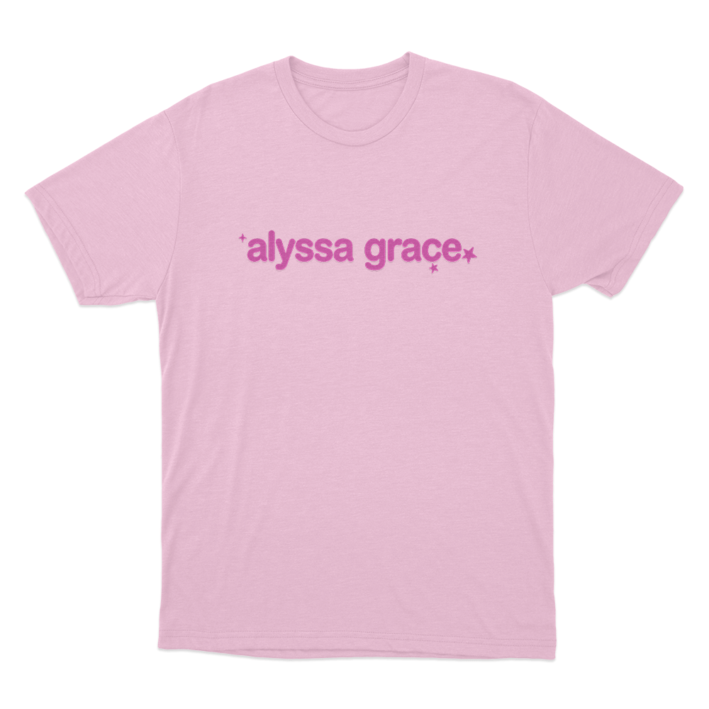 Alyssa Grace Stars Unisex T Shirt Pink Alyssa Grace Stars Unisex T Shirt Pink