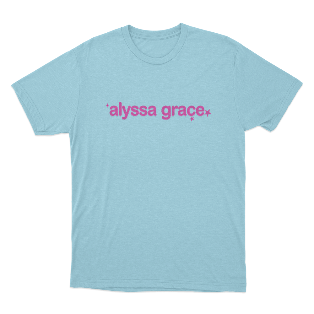 Alyssa Grace Stars Unisex T Shirt Sky Blue Alyssa Grace Stars Unisex T Shirt Sky Blue