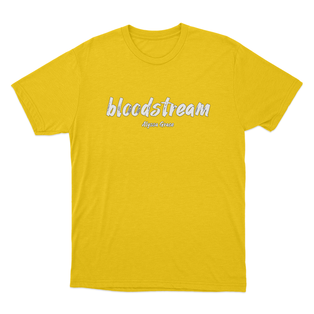 Bloodstream Unisex T Shirt Yellow Bloodstream Unisex T Shirt Yellow