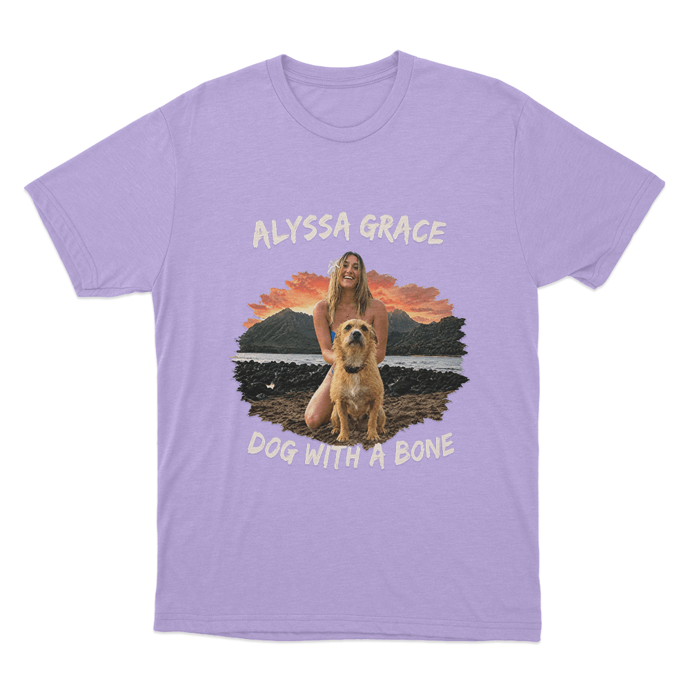 Dog With A Bone Unisex T Shirt Purple Dog With A Bone Unisex T Shirt Purple