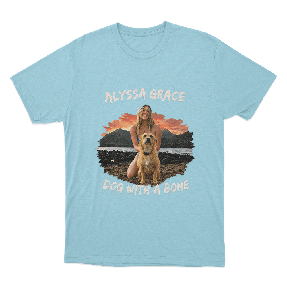 Dog With A Bone Unisex T Shirt Sky Blue Dog With A Bone Unisex T Shirt Sky Blue